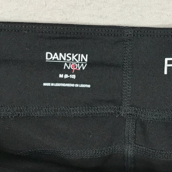 Danskin Now Leggings Women's Medium 8-10 Black Pull On Capri Fitted Workout Yoga - Picture 5 of 14
